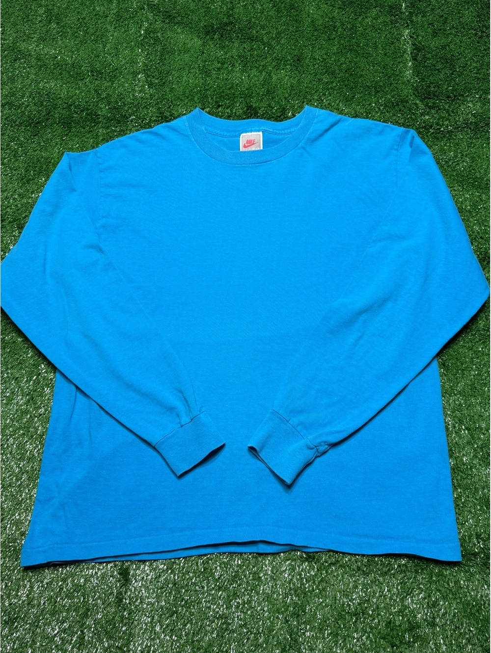 Vintage 1980s Rare Nike Blank-Long Sleeve|Made In Usa|Size L